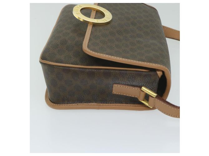 Céline CELINE Borsa a tracolla in tela Macadam in pelle PVC marrone Auth ar11188B - vista 3
