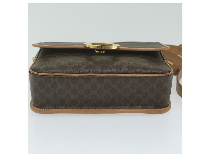 Céline CELINE Borsa a tracolla in tela Macadam in pelle PVC marrone Auth ar11188B - vista 5