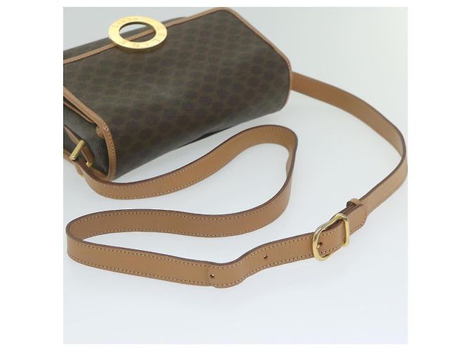 Céline CELINE Borsa a tracolla in tela Macadam in pelle PVC marrone Auth ar11188B - vista 7