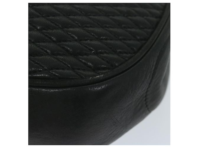 BALLY Borsa a tracolla con catena trapuntata Pelle Nera Auth am5550 Nero - vista 16