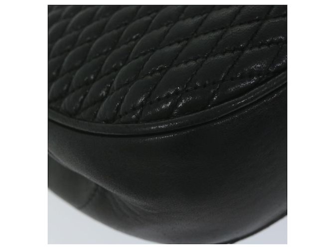 BALLY Borsa a tracolla con catena trapuntata Pelle Nera Auth am5550 Nero - vista 9