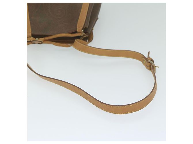 Borsa a spalla ETRO Pouch PVC 2 Set Marrone Rosso Auth am5330 - vista 8