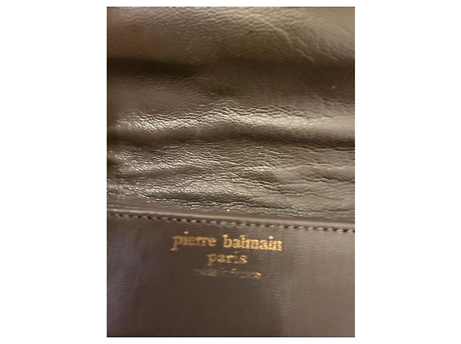 Borsa Pierre Balmain in pelle di coccodrillo grigia Grigio - vista 6