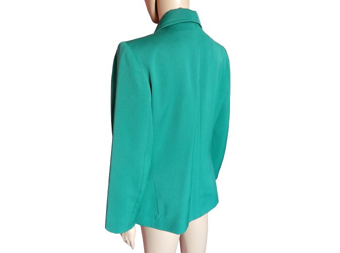 YVES SAINT LAURENT Giacche T.fr 40 WOOL Verde - vista 5