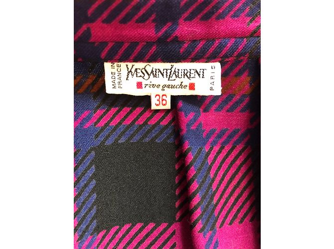 YVES SAINT LAURENT Faldas T.fr 36 Lana Azul - vista 11