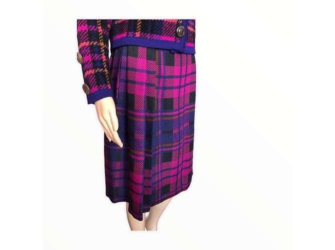 YVES SAINT LAURENT Faldas T.fr 36 Lana Azul - vista 6