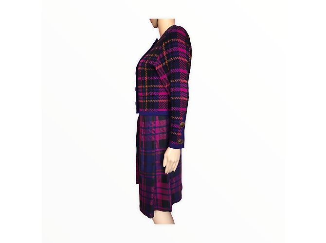 YVES SAINT LAURENT Faldas T.fr 36 Lana Azul - vista 8