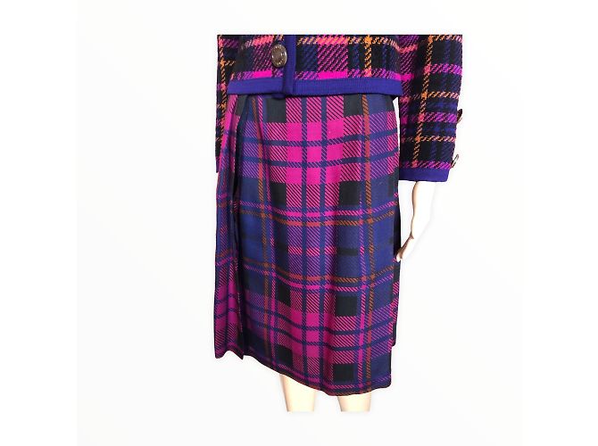YVES SAINT LAURENT Faldas T.fr 36 Lana Azul - vista 9