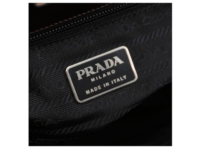 PRADA Totes charol Marrón reedición 1995 - vista 14