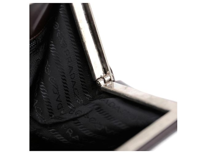 PRADA Totes charol Marrón reedición 1995 - vista 16