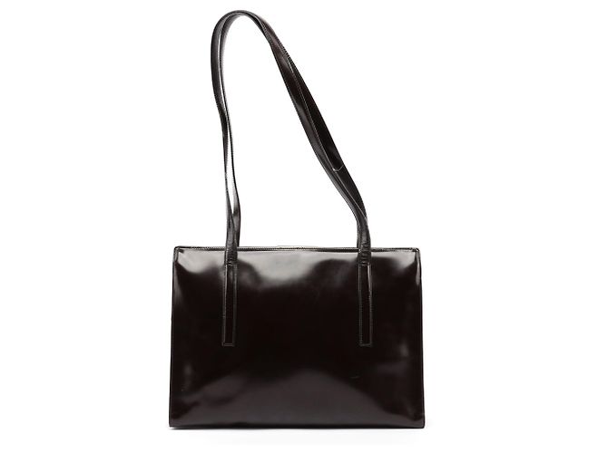 PRADA Totes charol Marrón reedición 1995 - vista 3