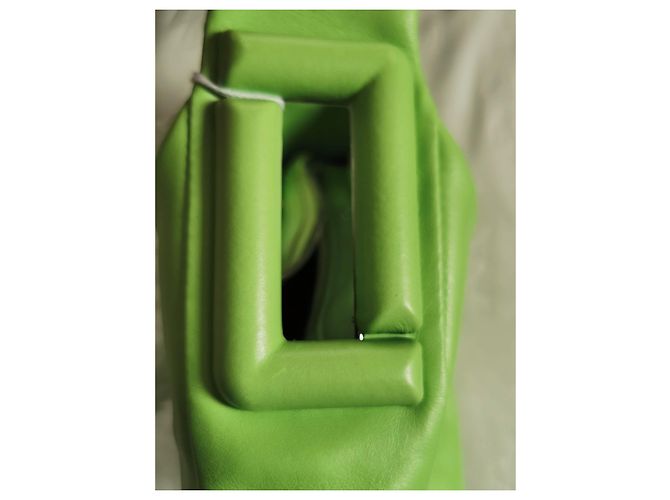 Borsa Lancel Hobo PM Cocoon in pelle verde mela - vista 10