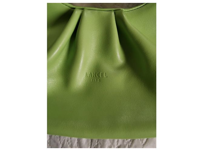 Borsa Lancel Hobo PM Cocoon in pelle verde mela - vista 7