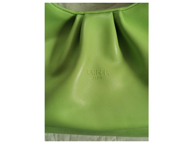 Borsa Lancel Hobo PM Cocoon in pelle verde mela - vista 9