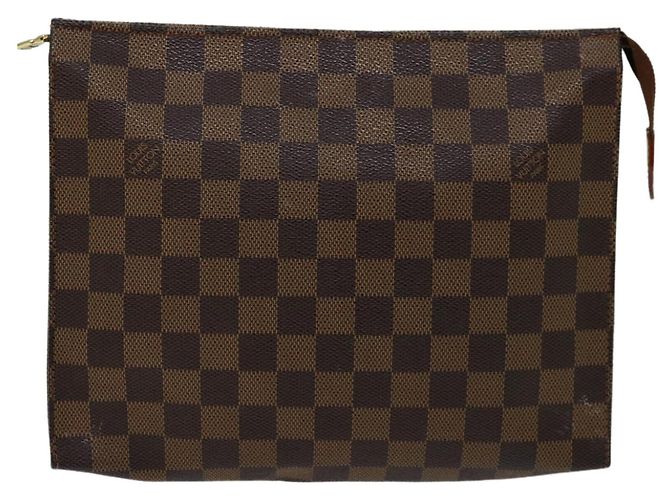 LOUIS VUITTON Damier Ebene Poche Toilette 26 Tasca N47543 LV Auth em5837 - vista 13