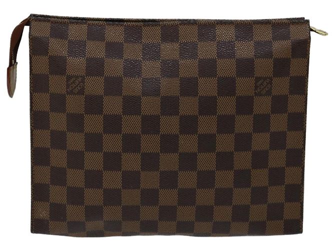 LOUIS VUITTON Damier Ebene Poche Toilette 26 Tasca N47543 LV Auth em5837 - vista 2
