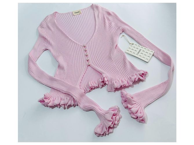 Khaite Zinnia Strickjacke aus Seide rosa Pink - Ansicht 2