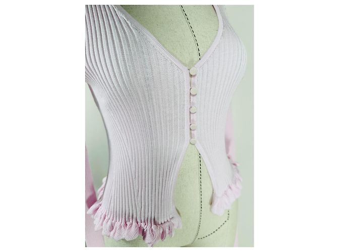 Khaite Zinnia Strickjacke aus Seide rosa Pink - Ansicht 4