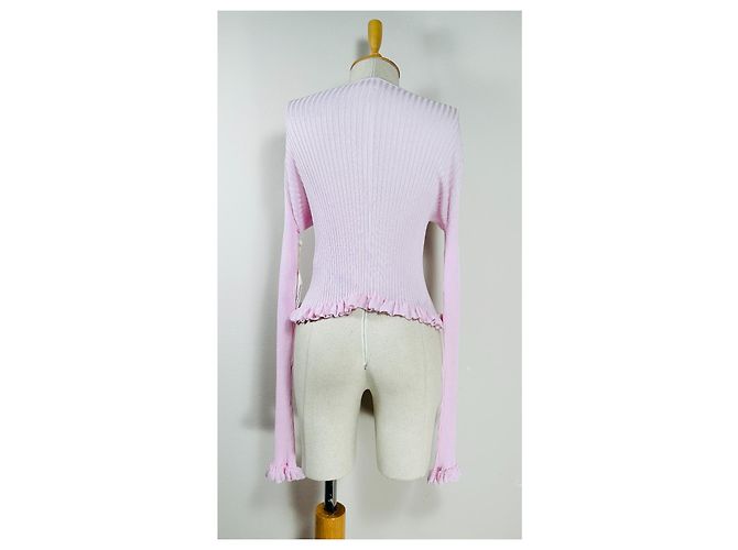 Khaite Zinnia Strickjacke aus Seide rosa Pink - Ansicht 5