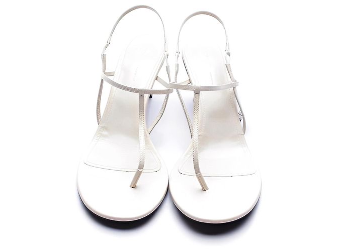 Khaite Linden 65 Ledersandalen Eggshell Aus weiß - Ansicht 2