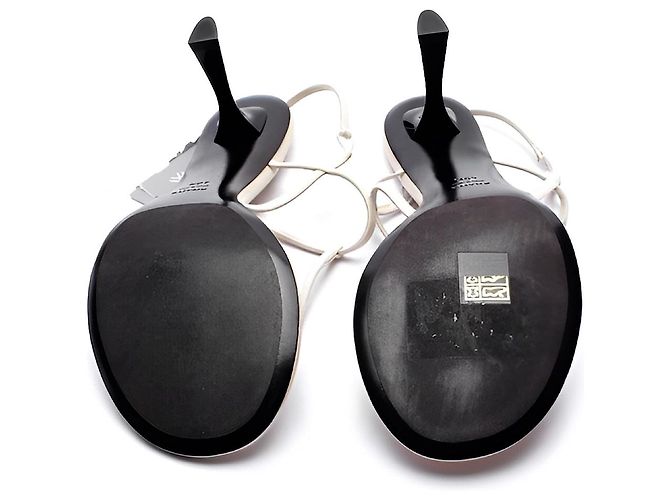 Khaite Linden 65 Ledersandalen Eggshell Aus weiß - Ansicht 4