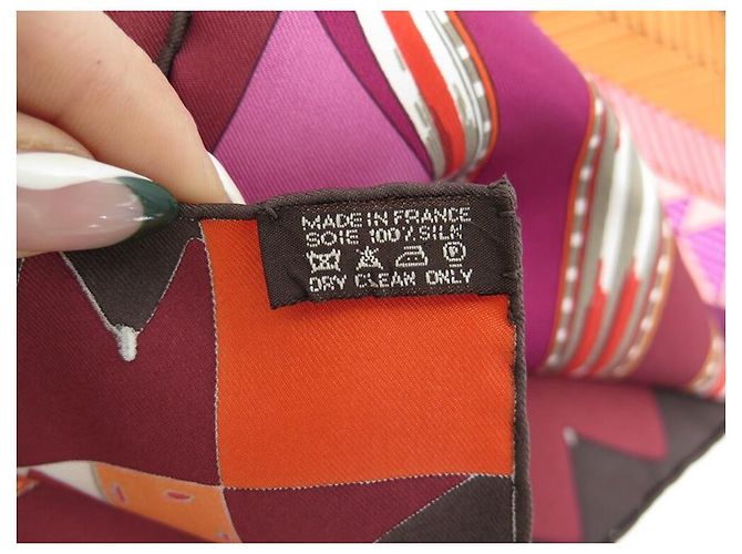 Aline Hermès NUOVA SCIARPA HERMES INDIAN COUPON SQUARE 90 SCIARPA IN SETA MULTICOLOR SETA - view 12