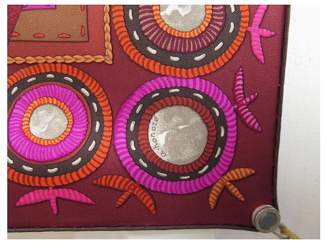 Aline Hermès NUOVA SCIARPA HERMES INDIAN COUPON SQUARE 90 SCIARPA IN SETA MULTICOLOR SETA - view 9