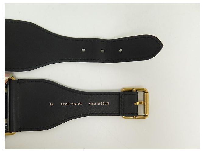 NEUER CHRISTIAN DIOR SIGNATURE GROSSER B-GÜRTEL0001CBTE T80 CANVAS-LEDERGÜRTEL - Ansicht 7