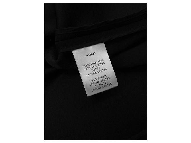 Carven Kleid schwarz ärmellos aus Polyester - Ansicht 4