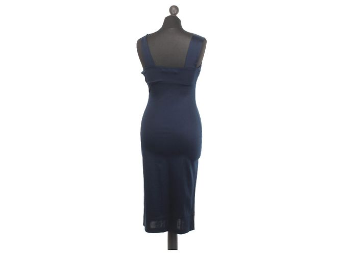 Vestido Prada de algodón tejido azul marino - vista 2