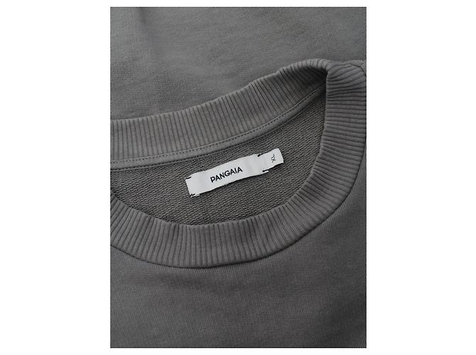 Autre Marque PANGAIA Pullover aus Baumwolle Dunkelgrau Anthrazitgrau - Ansicht 3