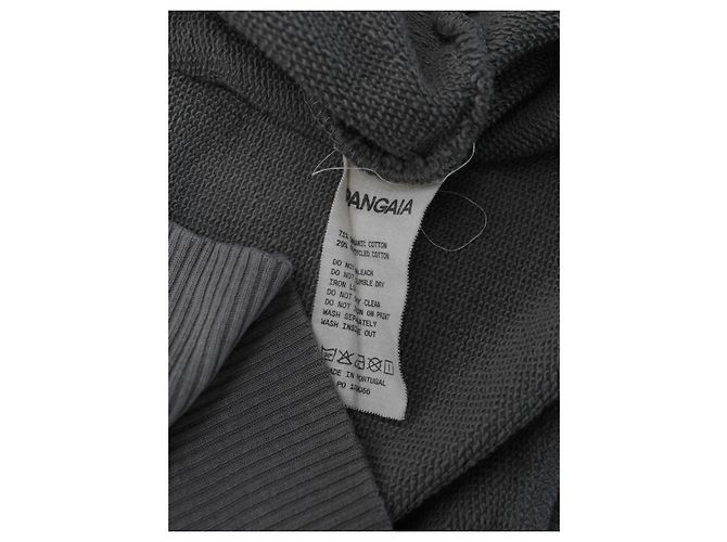 Autre Marque PANGAIA Pullover aus Baumwolle Dunkelgrau Anthrazitgrau - Ansicht 4