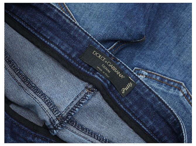Vaqueros Slim Fit Dolce & Gabbana Azules Algodón - vista 3