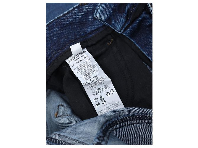 Vaqueros Slim Fit Dolce & Gabbana Azules Algodón - vista 4