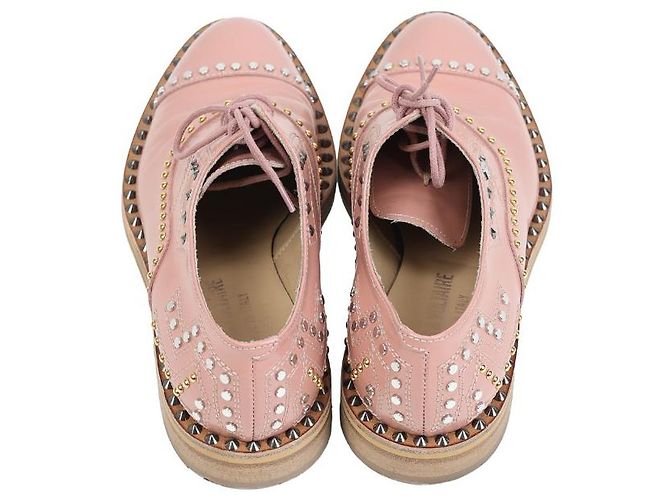 Scarpe Oxford Zadig & Voltaire in pelle rosa - vista 3