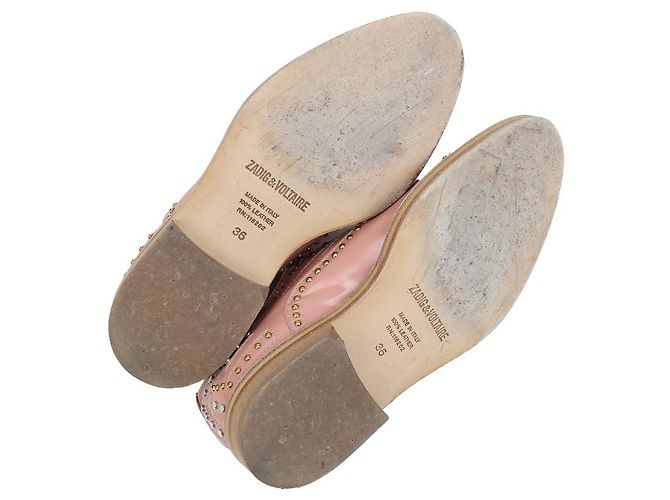 Scarpe Oxford Zadig & Voltaire in pelle rosa - vista 4