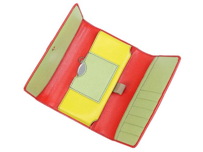 Dolce & Gabbana Sicily Cartera con cadena de cuero rojo Roja - vista 3