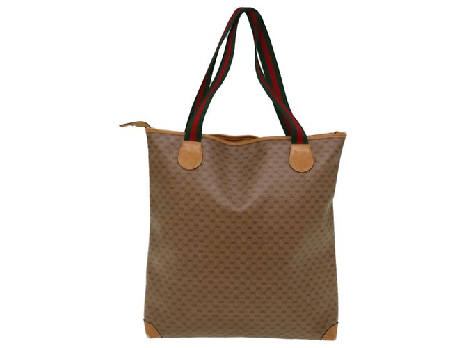 GUCCI Micro GG Supreme Web Sherry Line Einkaufstasche Beige 002 983 0163 Auth ep3247 - Ansicht 2