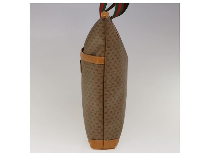 GUCCI Micro GG Supreme Web Sherry Line Einkaufstasche Beige 002 983 0163 Auth ep3247 - Ansicht 4