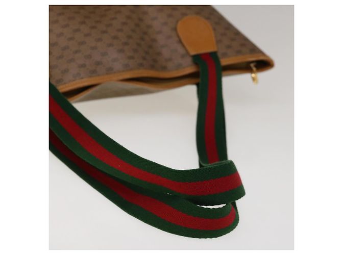GUCCI Micro GG Supreme Web Sherry Line Einkaufstasche Beige 002 983 0163 Auth ep3247 - Ansicht 7