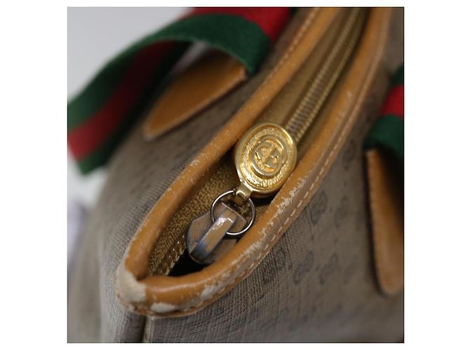 GUCCI Micro GG Supreme Web Sherry Line Einkaufstasche Beige 002 983 0163 Auth ep3247 - Ansicht 9