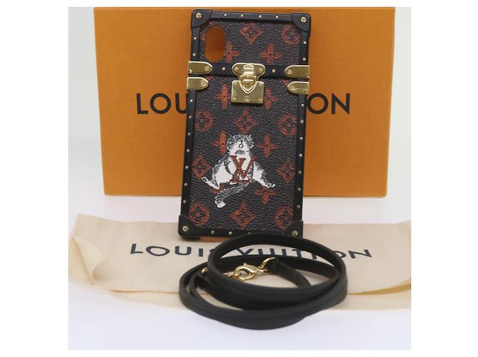 Louis Vuitton Capa para iPhone M para iPhone com Monograma Transformado com Monograma63891 auth 66181 Preto - vista 12
