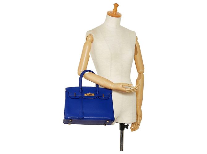 Hermès Borse HERMES Birkin 30 Blu - vista 10