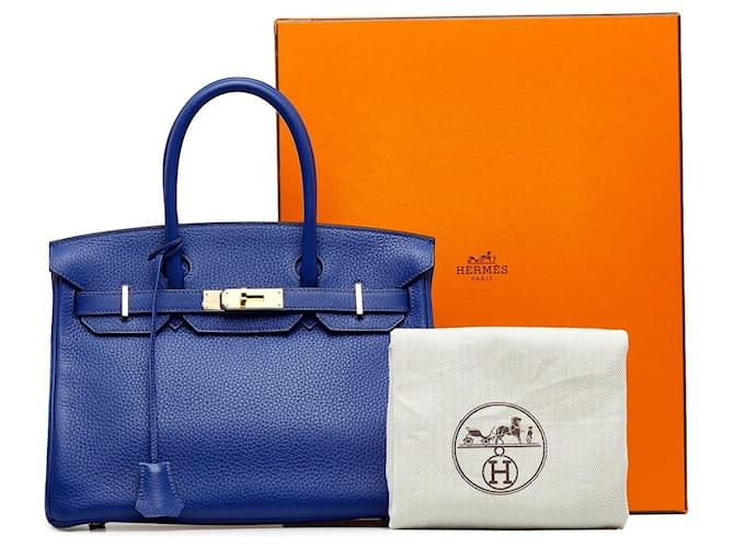 Hermès Borse HERMES Birkin 30 Blu - vista 11