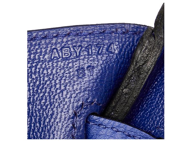 Hermès Borse HERMES Birkin 30 Blu - vista 7