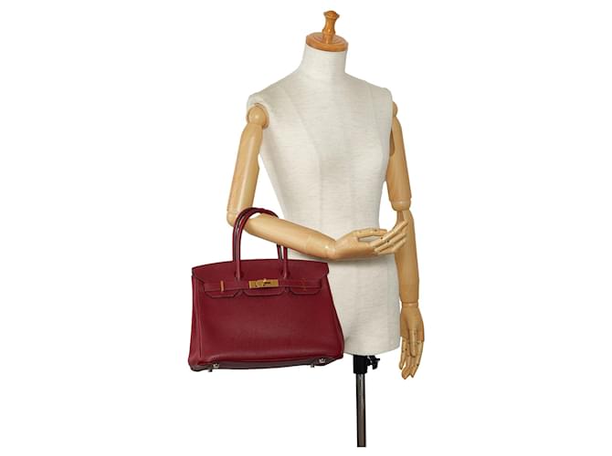 Hermès Borse HERMES Birkin 30 Rosso - vista 9