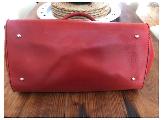 Borsa Max Mara in pelle corallo - vista 10