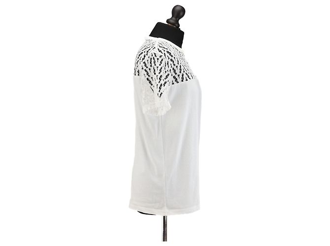 Blusa de algodón Valentino Garavani blanca de manga corta Blanco - vista 3