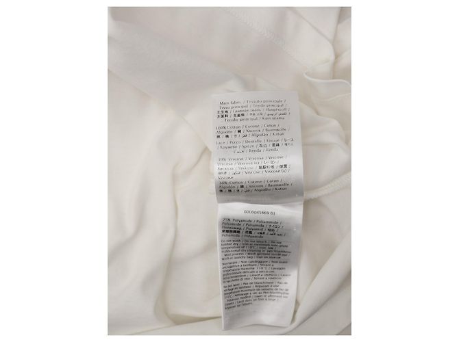 Blusa de algodón Valentino Garavani blanca de manga corta Blanco - vista 6
