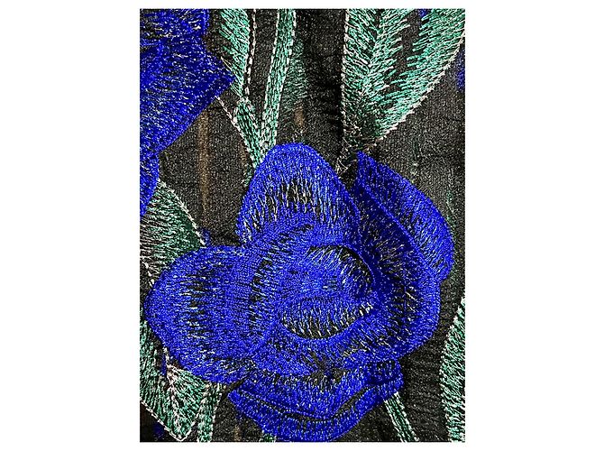 Marchesa Illusion-Halskette-Kleid mit Blumenmuster Mehrfarben - Ansicht 5